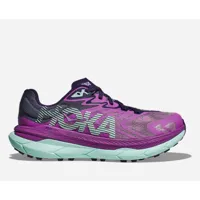 hoka tecton x 2 chaussures pour femme en orchid flower/night sky taille 40 | trail