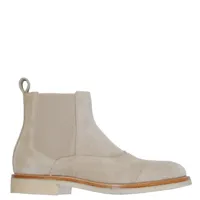belstaff men's suede ladbrooke boots charcoal beige 6