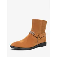 bottes homme chukka boots cuir daim bout rond