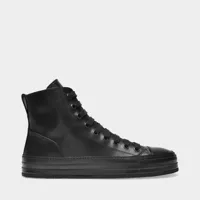 sneakers raven en cuir noir