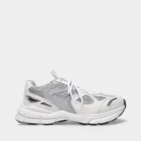 sneakers marathon - axel arigato - cuir - blanc/argenté