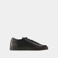 sneakers linoleum basic - lemaire - cuir - noir