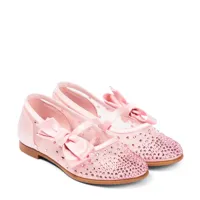 christian louboutin kids ballerines melodie strass
