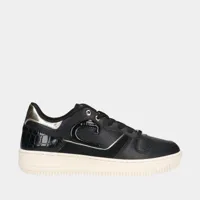 cruyff campo low lux black/gold dames sneakers (maat 38)