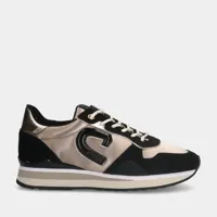 cruyff parkrunner lux 957 black/ gold dames sneakers (maat 39)