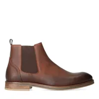chelsea boots en cuir - marron (maat 40)
