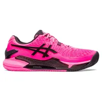 asics gel-resolution 9 clay all court shoes rose eu 46 homme