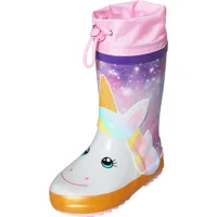 bottes de pluie en caoutchou bébé fille playshoes unicorn