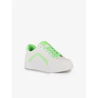 sneakers color pop fluo - vert - femme -
