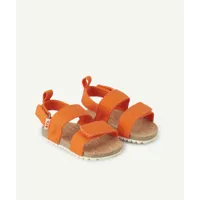 sandales ouvertes bébé garçon à scratch oranges - 12-18 m