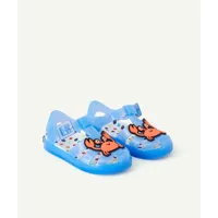 sandales en caoutchouc bleues avec patch crabe - 26