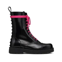 valentino garavani- untitled leather combat boots