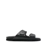 palm angels- logo leather sandals
