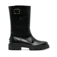 tod's- leather ankle boots