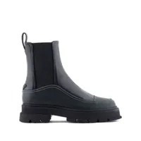 emporio armani- leather chelsea boots