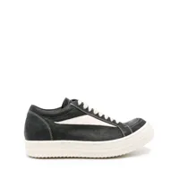rick owens- leather low-top sneakers