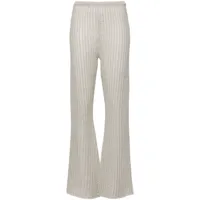 forte forte- linen openworked trousers