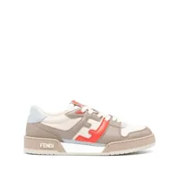 fendi- match leather sneakers