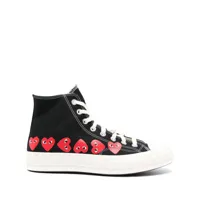 comme des garcons play- chuck taylor high-top sneakers