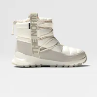 the north face bottines d&#39;hiver imperméables à lacets thermoball&#8482; pour femme gardenia white/silver grey taille 38