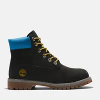 6-inch boot timberland premium junior en noir/bleu noir enfant, taille 37.5