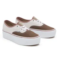 vans chaussures authentic stackform (earthy blocking multi color) femme multicolour, taille 34.5