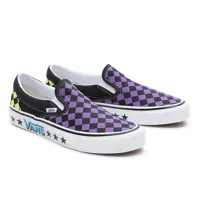 vans chaussures diamond check classic slip-on 98 dx (purple/black) men,women violet, taille 44