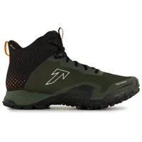 tecnica - magma 2.0 s mid gtx - chaussures de randonnée taille 7, noir/vert olive