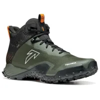 tecnica - magma 2.0 s mid gtx - chaussures de randonnée taille 9, noir/vert olive