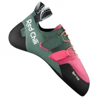 red chili - fusion lv ii - chaussons d'escalade taille 3;3,5;4;4,5;5;5,5;6;6,5;7;7,5;8, vert olive/rose