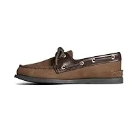 sperry top-sider homme authentic 2-eye boat shoe chaussure bateau, buc brown, 9 narrow