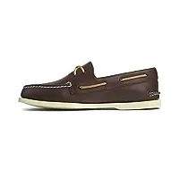 sperry a/o 2 eye, chaussures bateau homme, marron classique, 13 x-wide