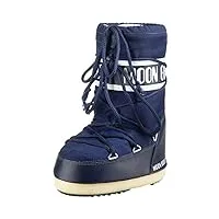 moon-boot moon boot nylon, bottes de neige mixte enfant, bleu (blu 002), 31 eu
