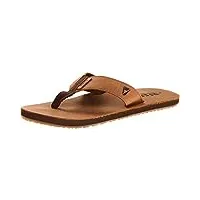 reef r0232, leather smoothy, tongs homme, marron (bronze brown), 46 eu (uk 12/us 13)