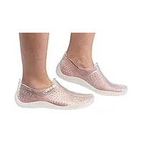 cressi sub s.p.a. water shoes chaussons pour sport aquatique mixte adulte, transparent, 39 eu