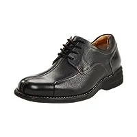 johnston & murphy , chaussures de ville à lacets pour homme noir noir - noir - black tumbled,