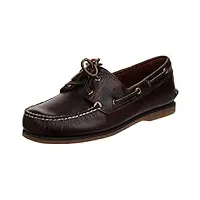 timberland classic boat amherst 2-eye boat, mocassins homme, marron (rootbeer smooth 25077), 47.5