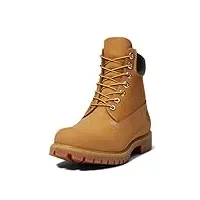 timberland 6in premium boot, boots homme - jaune (wheat nubuck), 41.5 eu (8 us)