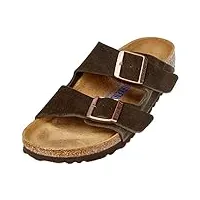 birkenstock arizona sfb chaussures pour femme - marron - mocha suede, 38 eu
