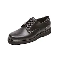 rockport northfield chaussures à lacets en cuir pour homme, noir, 47 eu