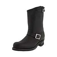 frye engineer 12r 3487800-blk leather mens boots - black - 9