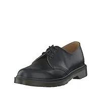 dr. martens 1461 pw - smooth - chaussures de ville homme, noir (black smooth) 43 eu (9 uk)