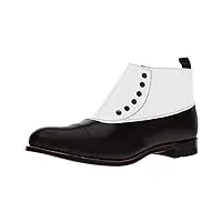 stacy adams madison chaussures de sport à bout droit pour homme, noir (noir/blanc - 26), 44.5 eu