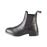 pfiff boots d'équitation aspect cuir bottines d'équitation , noir, 43 eu