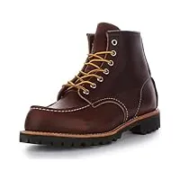 red wing mens 08146 roughneck 6 inch dark brown leather boots 6 uk