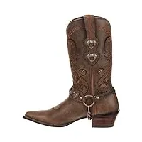 durango - bottes pour femme - « cowgirl » - marron - saddle brown w/tan & brown, 39 eu femme