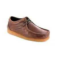 base london treble, chaussures de ville à lacets pour homme noir noir - marron - brun, 42.5