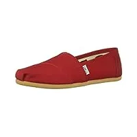 toms femme classics sandale cage espadrille, rouge red, 43.5 eu