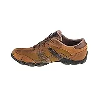 skechers diameter vassell, chaussures de ville homme, marron (brown), 44 eu