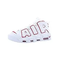 nike chaussures unisexes baskets basses 921948 102 air more uptempo '96 taille 43 bianco - rosso
